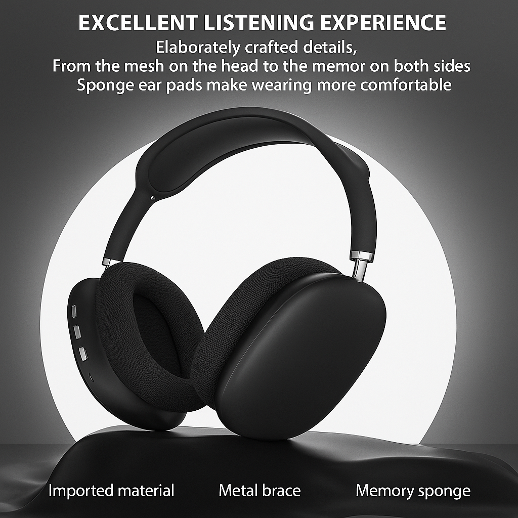 SonicPro Max™ – Wireless Bluetooth Over-Ear Headphones
